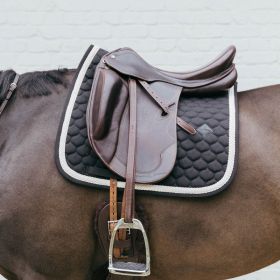Kentucky Horsewear Plaited Cord Dressage Saddle Pad - Black