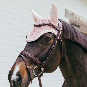 Kentucky Horsewear Fly Veil Plaited Cord - Soft Rose