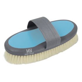 HySHINE Active Groom Goat Hair Body Brush Coral Rose -  HY