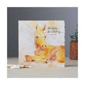 Deckled Edge Fanciful Dolomite Card Happy Birthday Little Star