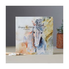 Deckled Edge Fanciful Dolomite Card Happy Birthday You Dark Horse