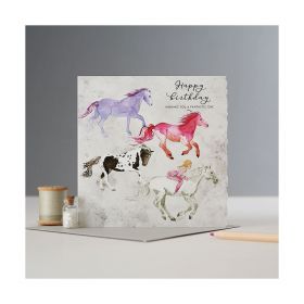 Deckled Edge Fanciful Dolomite Card Happy Birthday Wishing You a Fantastic Day