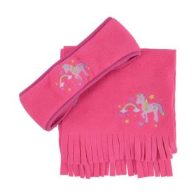 Little Unicorn Head Band and Scarf Set by Little Rider-Pink
