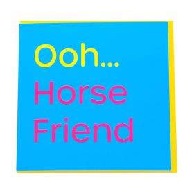 Gubblecote Humourous Greetings Card -Horse Friend