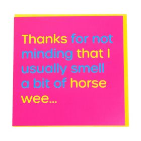 Gubblecote Humourous Greetings Card - Horse Wee