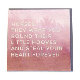 Gubblecote Foiled Greetings Card - Little Hooves