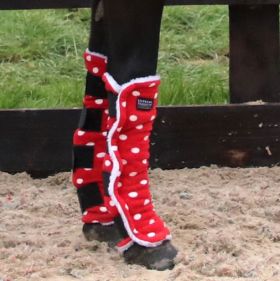 Supreme Products Dotty Fleece Boots - Rosette Red - Supreme Products