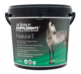 Science Supplements Natural E 1.32kg - Horse Natural Vitamin E & Selenium Supplement -  Science Supplements