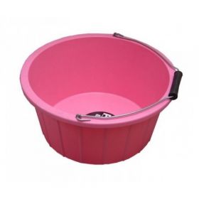 ProStable 3 Gallon Plastic Feed Bucket Pink