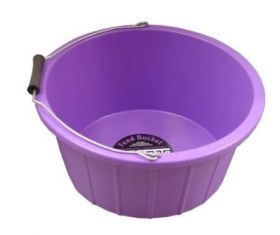 ProStable 3 Gallon Plastic Feed Bucket Purple