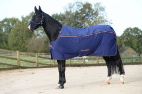 Bucas Therapy Rug Pony Sizes 3'6 to 5'3 Navy - Orange -  Bucas