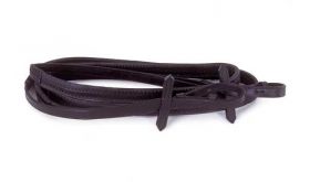 Heritage English Leather Rubber Covered Reins 48"