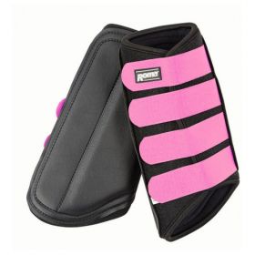 Roma Neoprene Brushing Boots - Pair  Black - Pink