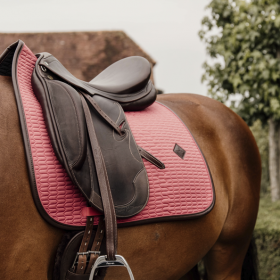 Kentucky Colour Edition Leather Dressage Saddle Pad Coral