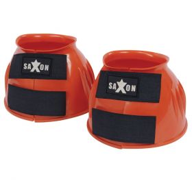 Saxon Double Tape PVC  Ribbed Bell Boots  Orange - Saxon