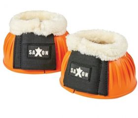 Saxon Fleece Trim Rubber Bell Boots - Orange
