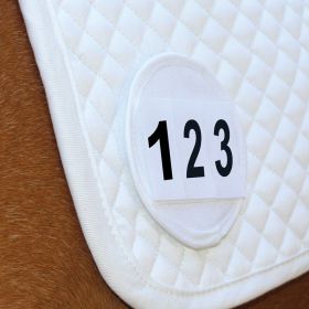 Equetech Saddle Cloth Number Holder Pair - White