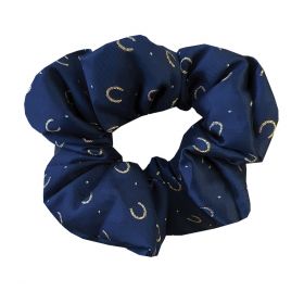 Equetech Horseshoes Hair Scrunchie - Navy