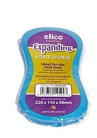 Elico Expanding Horse Sponge - Blue