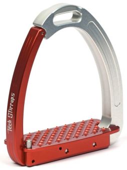 Tech Stirrups Venice Young Red - Silver