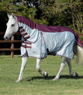 Premier Equine Stay-Dry Mesh Air Fly Rug with Surcingles - Blue -  Premier Equine