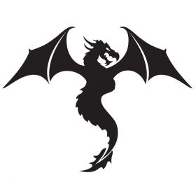 Glamourati Dragon Medium Stencil 2 Pack - Glamourati