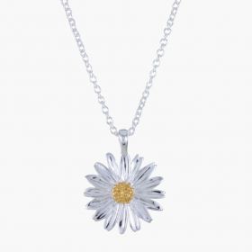 Reeves & Reeves Sterling Silver Daisy Necklace
