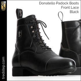 Tredstep Donatello Paddock Boots Front Lace - Black - Tredstep Ireland