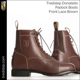 Tredstep Donatello Paddock Boots Front Lace - Black - Tredstep Ireland