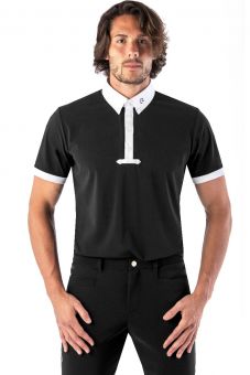 EGO7 Mens Short Sleeve Shirt-Black-Large -  EGO7