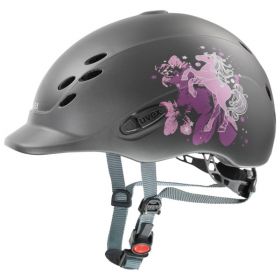 Uvex Onyxx Hat Little Pony Anthracite -49-54cm - XXXS-XS -  Uvex Riding Helmets