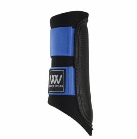 Woof Wear Club Brushing Boot - WB0003 Black Electric Blue